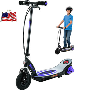 🛴Razor E100 Kids Ride On 24V Motorized Powered Electric Kick Scooter Toy Purple