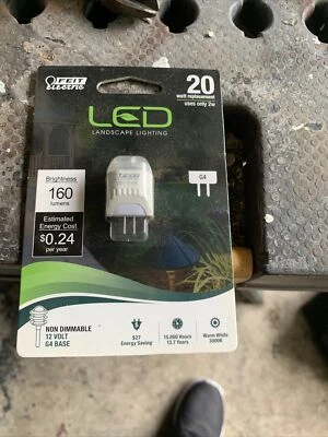 LED Bulb FEIT Electric 2.0W 20W Equiv. 12volt G4 Base Landscape 160 Lumens  (3) - Image 1 of 2