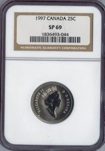 1997 Canada 25 Cents NGC SP69 Quality - Picture 1 of 2