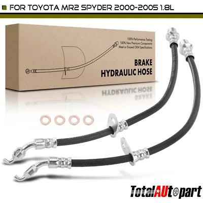 Mangueira hidráulica de freio para Toyota MR2 Spyder 2000-2005 L4 1.8L traseira esquerda e direita - Imagem 1 de 4