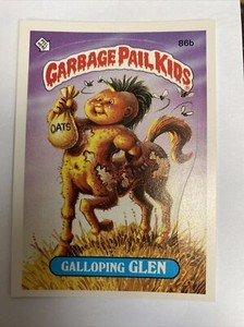 Topps 1986 Garbage Pail Kids GALLOPING GLEN #86b