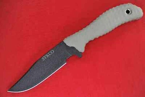 2015 Custom Scrap Yard Mud Mutt Bowie .205" Black Blade, Sage Resiprene Handle - Picture 1 of 7