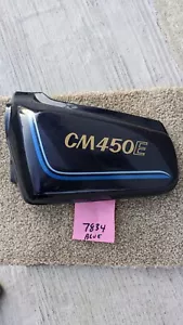 Honda CM450E Candy Imperial Blue Left sidecover 83740-447A 7834 - Picture 1 of 7