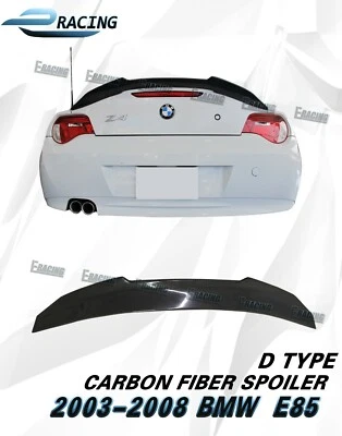 Alerón de fibra de carbono tipo D para BMW E85 Z4 2003-2008 convertible 2 puertas Foto 1 de 4