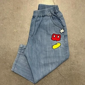 Disney Mickey Mouse & Friends Denim Capri Girls Jeans - Picture 1 of 5