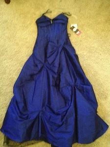NWT Blondie Nights Strapless Evening Gown/Prom Blue 5 - Picture 1 of 1