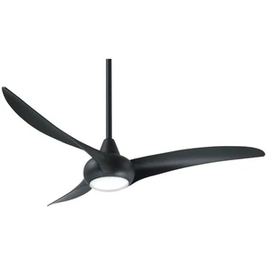 Minka Aire F844-CL Light Wave 52" 3 Blade Indoor LED Ceiling Fan w/ Remote Coal - Picture 1 of 1