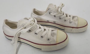Converse Chuck Taylor All Star Low Top White Youth Size 13 Shoes - Picture 1 of 11