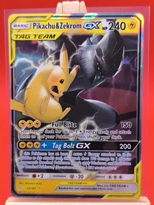 Pikachu & Zekrom Tag Team GX 33/181 Team Up Ultra Rare Pokemon Card  - Picture 1 of 14