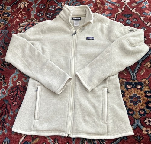 OFF WHITE Patagonia Donna Better Maglione Giacca in Pile Piccolo Colore Bianco Off Crema