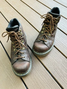 Dr Martens Work Boots 9728 Brown Leather Men’s Size 12 M US - Picture 1 of 17