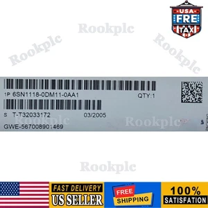 New Siemens 6SN1118-0DM11-0AA1 SIMODRIVE 611-D PLUG-IN 6SN1 118-0DM11-0AA1 - Picture 1 of 3