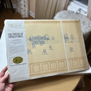 The House of Miniatures 41000 Tidewater Virginia WALLPAPER 1700s For Doll House - Bild 1 von 12