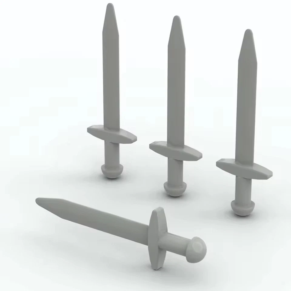 Lego espada ancha plana plateada para minifiguras Foto 1 de 1