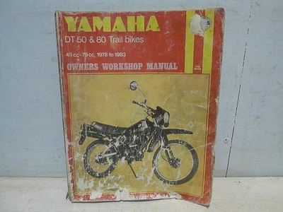 Bicicletas de Trail Yamaha DT 50 y 80 Haynes Manual 1978 a 1983 M MX Foto 1 de 4