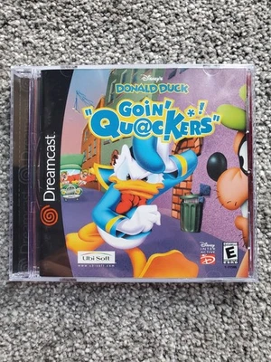 Donald Duck Goin’ Quackers CIB Sega Dreamcast 2000 manual tested complete Disney - Image 1 of 4