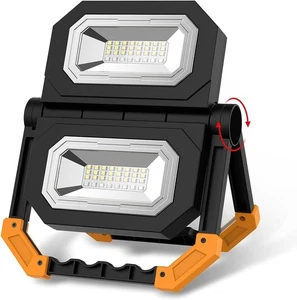 Wiederaufladbares LED Flutlicht Tragbar Superhell Arbeitsleuchte USB Akku USA - Bild 1 von 10