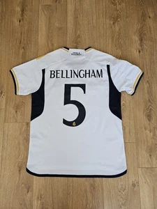 Real Madrid Home Football Shirt 2023/24 Size Medium Bellingham Top T-Shirt - Picture 1 of 9