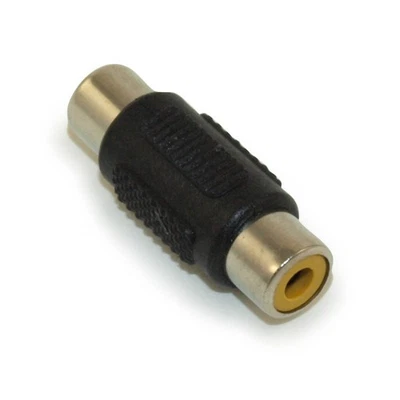 RCA Female-Female Coupler / Connector (Nickel Plated) Adapter - Image 1 of 2