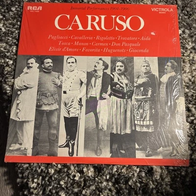 CARUSO  "Immortal Performances 1904 - 1906"  Vinyl LP  RCA Victrola  VIC-1430 - Image 1 of 4