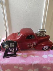 Huge Red 1941 Willys Coupe 1/6 R/C Fast Lane Eztec Scientific Toys W Remote - Picture 1 of 20