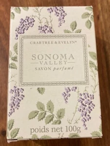 CRABTREE & EVELYN Sonoma Valley Scented Bath Soap Bar 3.5 Oz England New - Picture 1 of 6