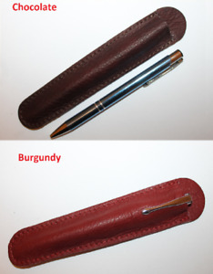 Leather pen holder Leather pen case ITALIAN Leather pen sleeve Gift PERSONALIZED