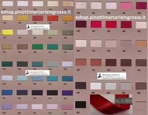 NASTRO SBIECO DI RASO MM 25- RIPIEGATO MM. 4+4 -ROTOLO DA 20 METRI-MADE IN ITALY - Picture 1 of 30