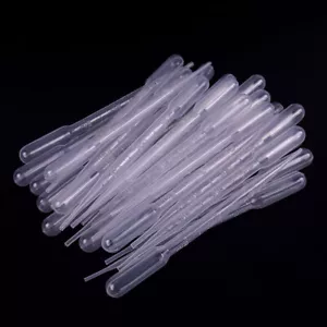 US 200Pcs 3ml Disposable Plastic Eye Dropper Set Transfer Lab Graduated Pipettes - Picture 1 of 12