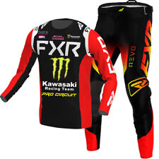 FXR Revo Monster Kawasaki MX Gear Jersey/Pants Combo Motocross ATV Racing Set
