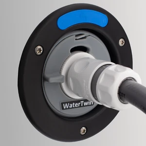 Wasser Tankdeckel mit Gardena Anschluss Wohnmobil Caravan (Typ groß 3-Pin D:78) - Bild 1 von 8