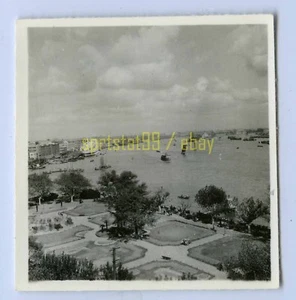 Escena del río Huangpu / Whangpoo - China c1940 - Foto vintage en blanco y negro 9842 - Imagen 1 de 2