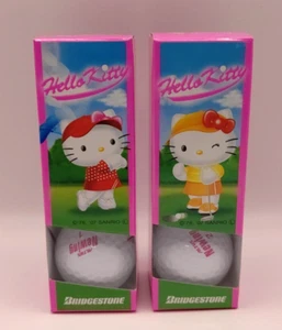 Hello Kitty Golf Balls Bridgestone ALTUS Newing 3 per box x 2 New from Japan - Picture 1 of 11