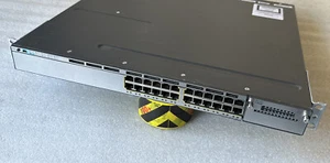 Cisco WS-C3750X-24P-S PoE+ 24-Port Gigabit Network Switch with 1x 715W PSU - Photo 1/7