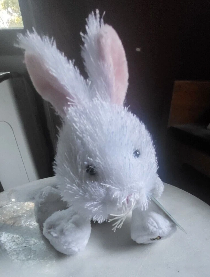 GANTZ WEBINZ LIL' KINZ WHITE BUNNY RABBIT WITH CODE-NWT - Image 1 of 1