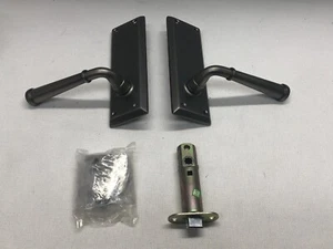 Emtek Assa Abloy Passage Sideplate Quincy Merrimack Lever Pewter - 8104MEUS15A - Bild 1 von 9