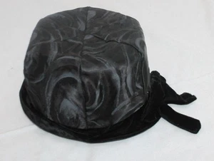 Cappello vintage anni 60 in velluto nero UNION MADE IN U.S.A. - Foto 1 di 6