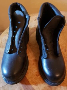  Vulcan schwarze Leder Biltrite Arbeit Stahlkappe Stiefel Gr. 5m 82160 - Bild 1 von 10