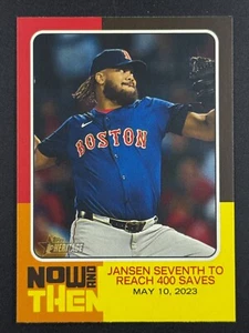 KENLEY JANSEN 2024 Topps Heritage High Number Now & Then #NAT-7 Boston Red Sox - Picture 1 of 2