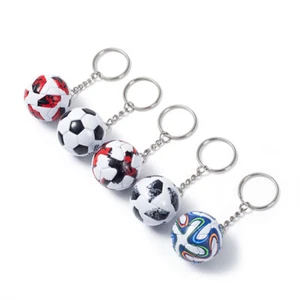 3D Sports Souvenirs PU Leather Keyring Men Soccer Fan Keychain Pendant Kids Gift - Picture 1 of 24