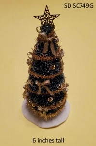 Decorated Christmas Tree With Matching Wreath DOLLHOUSE MINIATURES 1:12 SCALE - Picture 1 of 2