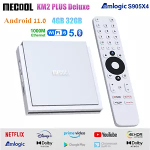 MECOOL KM2 PLUS Deluxe Android Smart TV Box 4G 32G S905X4 WiFi6 1000M 4K HDR Box - Picture 1 of 17