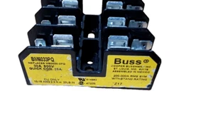 (Pack 2) Bussmann BM6033PQ Fuse Holder 3-Pole 600Vac 30 Amp - Picture 1 of 7