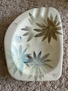 Mid Century VTG Sascha Brastoff California Pottery Ashtray MCM USA Gold Signed - Picture 1 of 20
