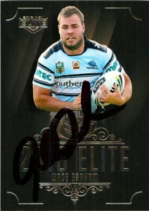 Tarjeta firmada 2016 de Cronulla Sharks NRL Premiers WADE GRAHAM - Imagen 1 de 2