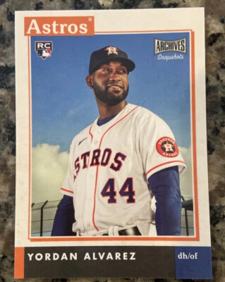2020 Topps Archives Snapshots Yordan Alvarez Rookie - Image 1 of 2
