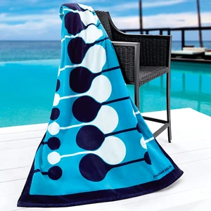 Telo mare Jonathan Adler Droplet, blu nuovo - Foto 1 di 5