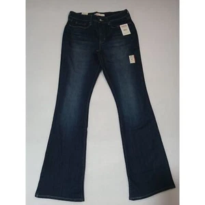 Women's Levi Strauss Signature Mid- Ris Boot Cut Dark Wash Jeans Size 10 M - Picture 1 of 12