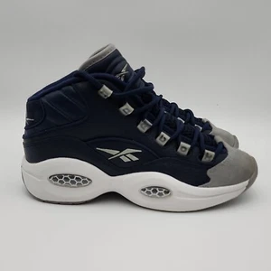 Reebok Question Mid Retro Georgetown Iverson GS Size 5.5 FX1074 90s HOYAS Kids - Picture 1 of 13