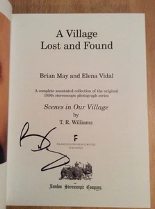 SIGNED by Brian May - A Village Lost and Found HC + Pic Queen Guitarist - Picture 1 of 12